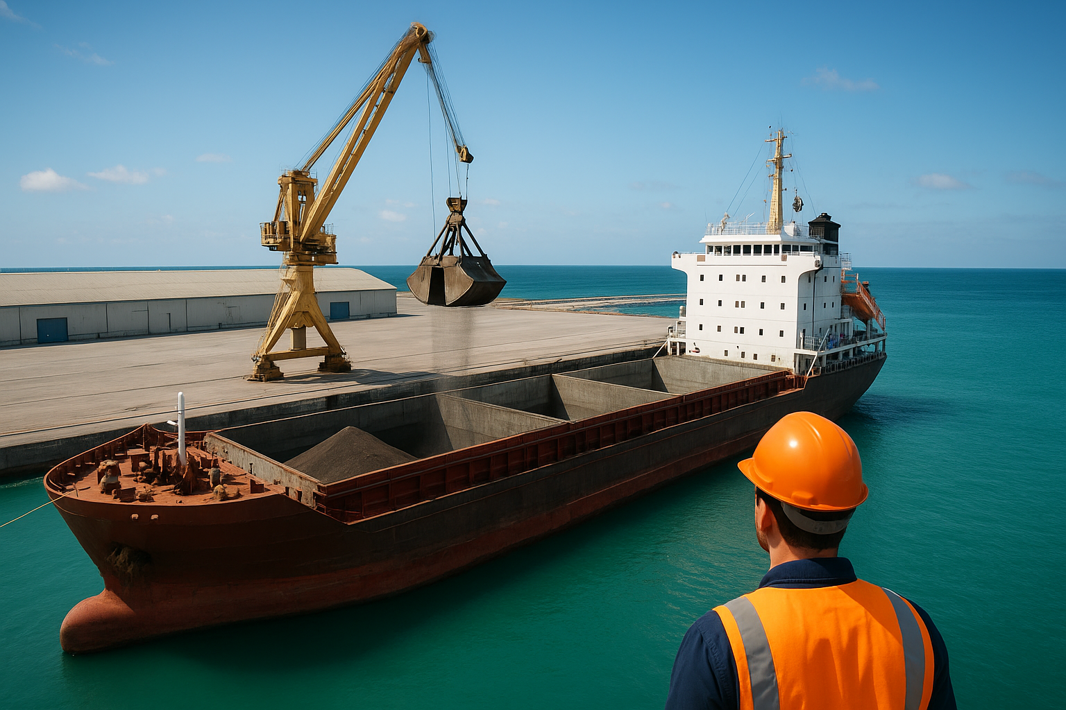 A empresa Mineração Vale Verde bate mais uma meta e realiza o seu primeiro embarque de cobre que sairá do Porto de Maceió em direção à Polônia
