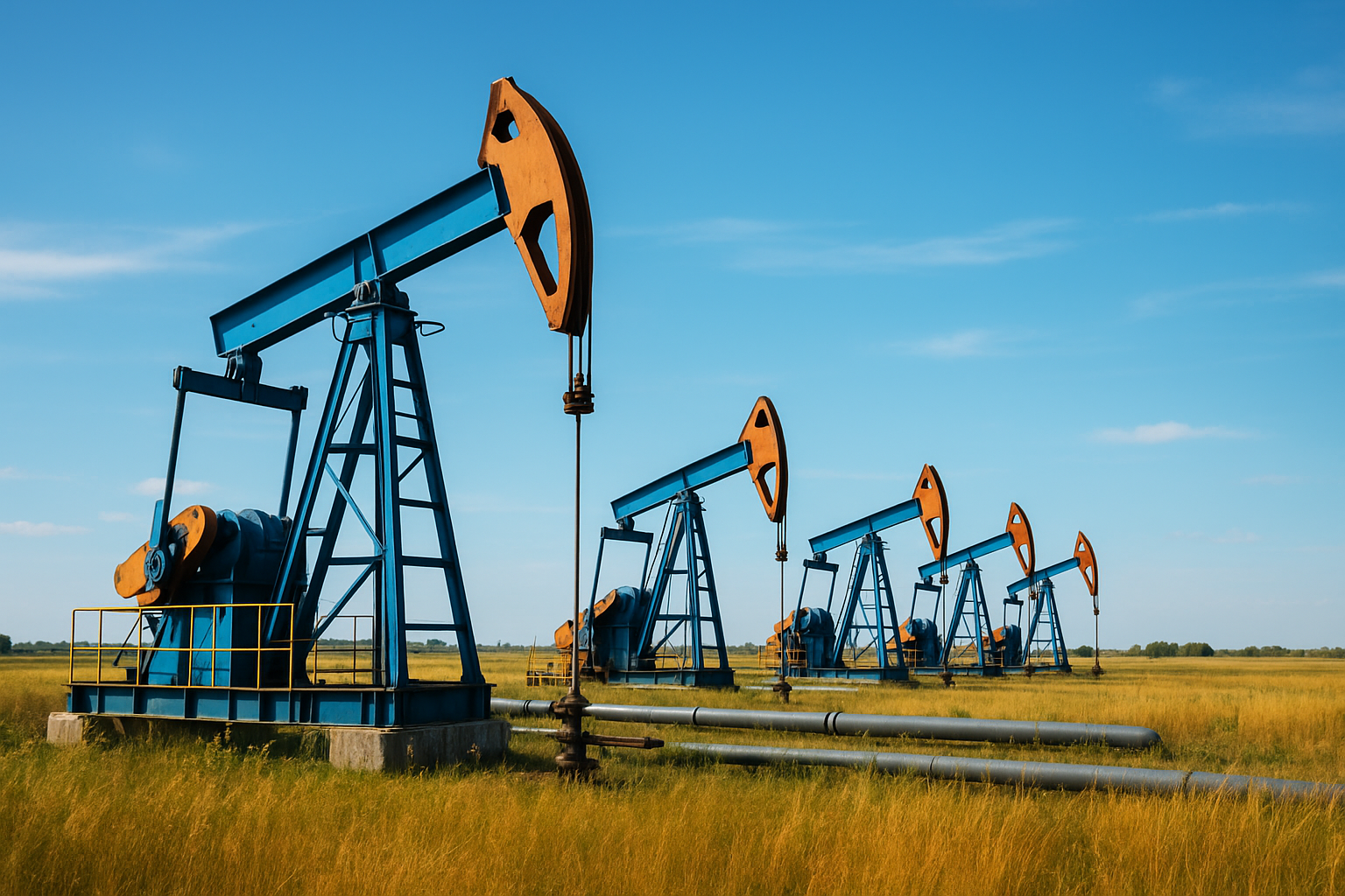 campos terrestres de petróleo